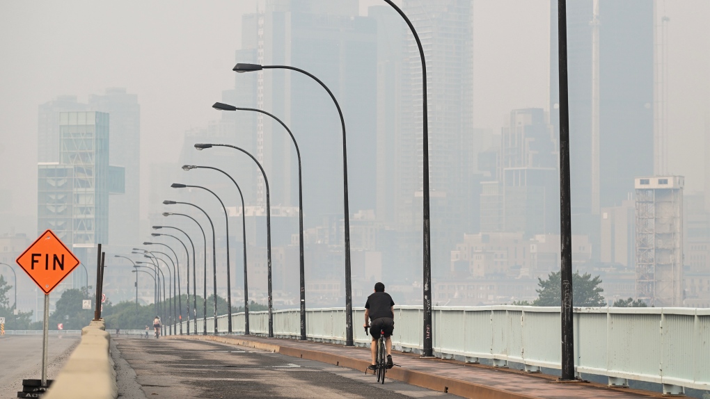 Montreal tem a pior qualidade do ar do mundo devido à fumaça dos incêndios florestais