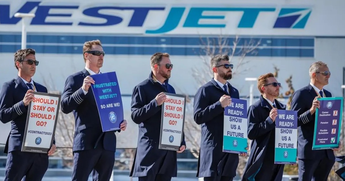 ÚLTIMO AVISO: pilotos da WestJet entrarão em greve no dia 19 se nenhum acordo for alcançado
