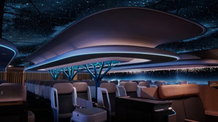 Airbus anuncia projeto de avião sustentável com teto transparente e janelas maiores