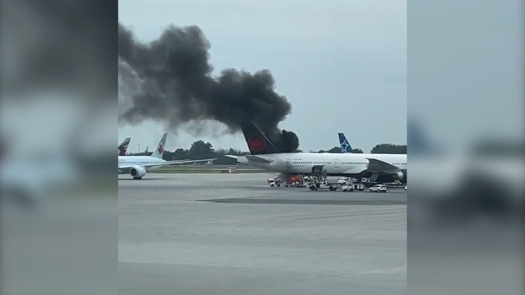 (Vídeos) &amp;amp;quot;CHOCANTE&amp;amp;quot;: Fogo na pista de aeroporto atinge avião da Air Canada em Montreal