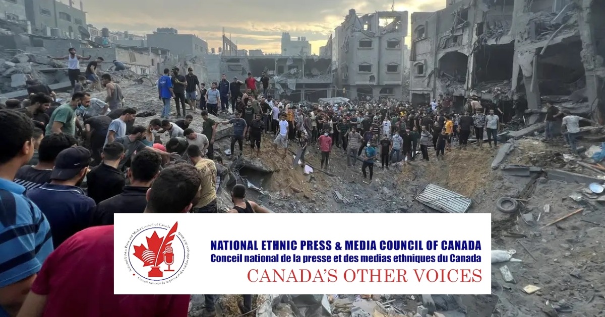 Declaração da Assembleia Geral do Conselho Nacional de Imprensa Étnica e Mídia do Canadá sobre os conflitos mundiais