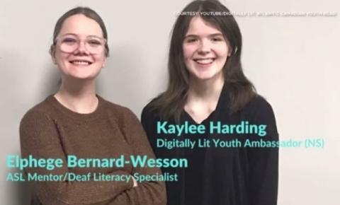 Adolescente da Nova Scotia usa as habilidades da linguagem de sinais americana para compartilhar histórias com os jovens